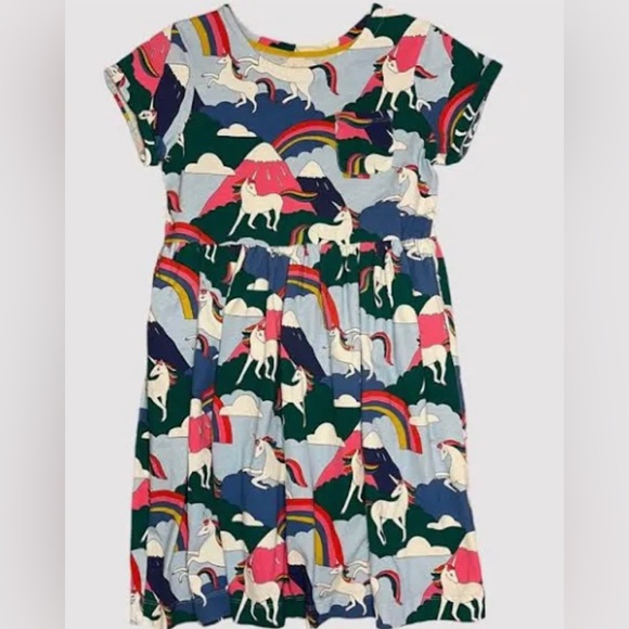 Mini Boden Other - 🖤MINI BODEN GIRLS UNICORN DRESS WITH POCKETS SIZE 4-5Y🖤
